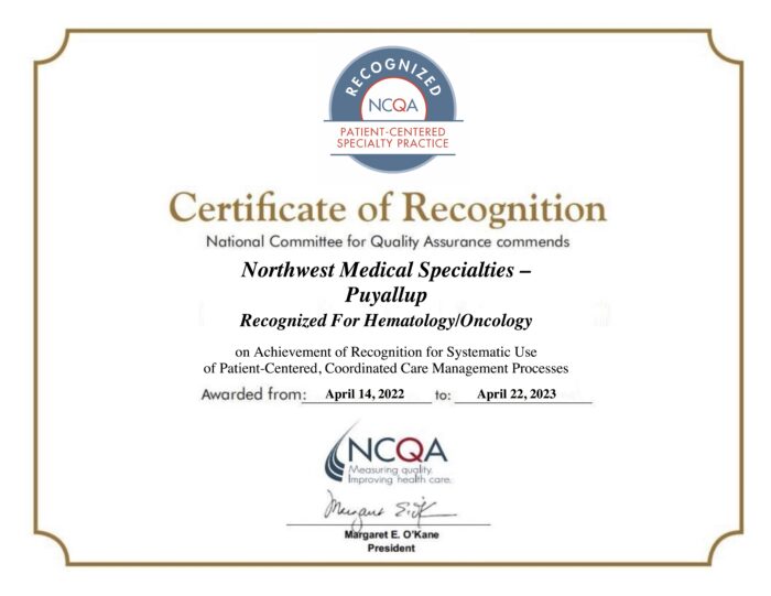 National Committee for Quality Assurance (NCQA) recertification